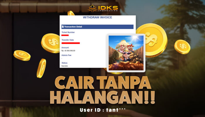 Cair Besar! Member INDOKASINO ID tant*** Menang Rp56.000.000 di Three Crazy Piggies!