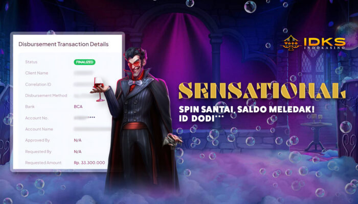 Malam Penuh Cuan! ID dodi*** Raih Rp40 Juta dari Bet 300 Ribu di Vampy Party INDOKASINO