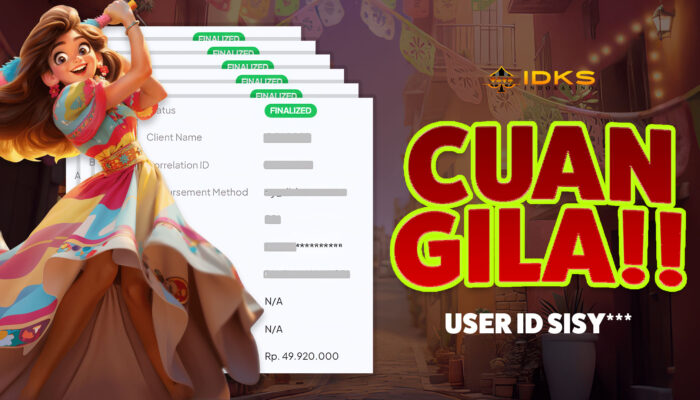 Ledakan Warna & Cuan! ID SISY*** Raih Rp300 Juta dari Pinata Wins di INDOKASINO