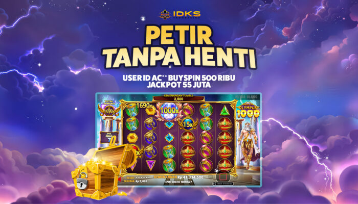 Testimoni Kemenangan Member INDOKASINO – ID AC** Menang Rp 55 Juta di Gates of Olympus 1000